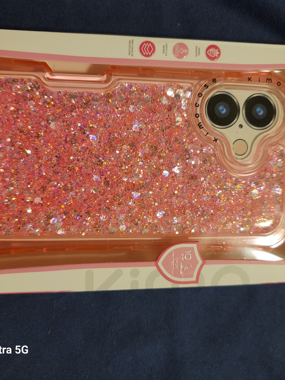 Pink Glitter Phone Case for IP 16 Stylish Sparkle Protection